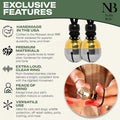Noble Bells, Pair - Handmade in USA, Extra Loud Collar Bells for Cats and Dogs, Premium Brass and Nickel Silver