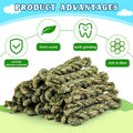 25pcs Rabbit Timothy Hay Toy for Bunny Small Animal Treats Natural Grass Stick Chew Toys Snacks Molar Teeth Grinding for