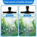 Psyqtsuary Aquarium Air Valve, 10 Pcs Aquarium Air Pump Control Valves T Shaped Single Way Plastic Air Flow Control Regu