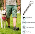 uxcell 1PC Dog Whistle to Stop Barking, Adjustable Sound Pitch Dog Whistle with Keychain, Professional Recall Pet Puppy 