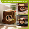 LYART Guinea Pig Hamster Bedding or Hideout for Mouse Mice Rat Ferret Bunny Fluff Bedding Bed House Cage Accessories, Dw