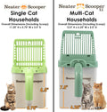 Neater Pet Brands Neater Scooper Standard Cat Litter Scoop, 60 Refill Bags – Mess-Free Cat Litter Scooper with Bag, Spil
