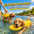 Dog Life Jacket - High Buoyancy Dog Swim Vest with Chin Rest, Reflective Dog Float Jacket with Rescue Handle, Adjustable