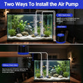 QZQ Aquarium Air Pump, Quiet Fish Tank Air Pump with Dual Outlets, 3W/5W Powerful Adjustable Oxygen Pump with Accessorie