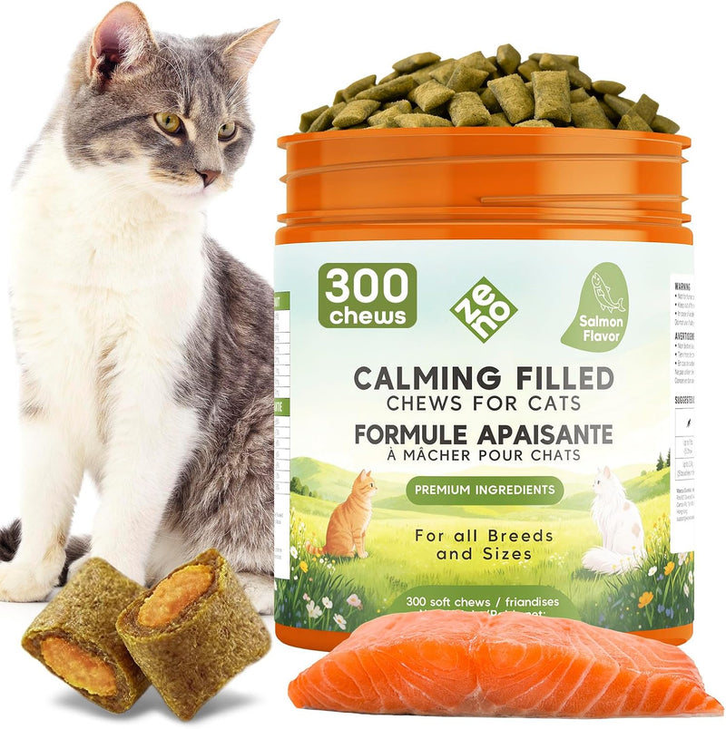 ZENO Calming Chews for Cats, Hemp Anxiety Relief with Melatonin