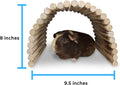 Flexible Wood Hideout - Extra Large - House, Tunnel, Ramp, Bridge, Tube for Guinea Pigs, Ferrets, Hedgehogs, Chinchillas