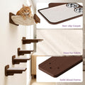 Cat Wall Shelves - Wall Mounted Cat Shelves with Feeding Station