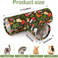 Bienbee Guinea Pig Tunnel, 3 Way Washable Guinea Pig Hideout,Foldable Rabbit Tunnel Guinea Pigs Toys for Bunny Hamster C