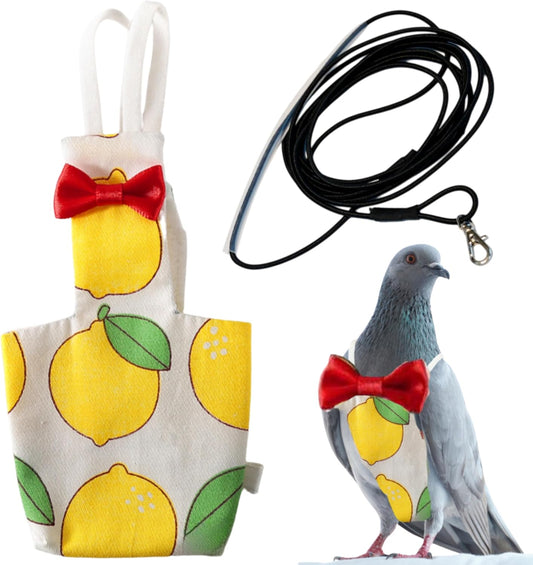 Pigeon Diaper Harness and Bird Leash Set, Birds Diapers for Pigeons and Leash Pigeon Harnesses, Diapers for Birds Cockat