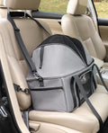 BurgeonNest Top-Expandable Large Cat Carrier, Soft Sided Cat Bag Carrier for Medium Large Pet Up to 15 lbs, Upgraded Small Dog Car Seat, Puppy Travel Bag with Semi-Open Canopy