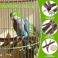 8 Pack Bird Perch, Natural Apple Wood Platforms, Hardwood Branches Cage Accessories for Parakeets, Cockatiels, Lovebirds
