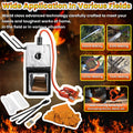 Triple Burners Portable Propane Gas Forge Three Burners 2700°F/1482℃ Large Capacity Square Forging Furnace for Blacksmit