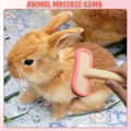 Rabbit Brush, Soft Silicone Small Animal Massage Comb, Practical Bunny Brush for Grooming, Bunny Grooming Kit Supplies S