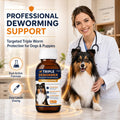 Dog Dewormer Liquid for Dogs and Puppies, Wormer for Tapeworms, Roundworms & Hookworm