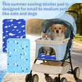 2Pcs Dog Stroller Cooling Mat for Pet Stroller Outdoor Pet Cooling Mat Waterproof Cooling Pad for Small Cat Puppy
