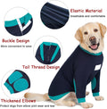 Dog Shirts Elbow Protector Front Legs, Dog Recovery Suit Stop Licking Sleeve for Wound Cover Post-Surgery for Labrador o