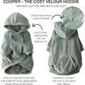 Pet Passion Cooper II Dog Hoodie, Sage, Large