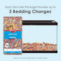Kaytee Clean & Cozy Colors, Small Animal Bedding with Extreme Odor Control, Kaleidoscope, 24.6 Liters
