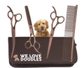 Dog Grooming Scissors Kit - Best Tools for Goldendoodles & Poodles - Straight, Curved & Thinning Shears - Professional Grade Stainless Steel, 4 Pc Set [We Love Doodles]