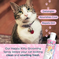 Kenchii Professional Pet Grooming Spray for Kittens and Cats, All-Natural Scented Moisturizing Cat Detangler Spray, Kitten Conditioner Coat Shine Spray, Cat Grooming Supplies