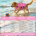 PETDSH Dog Life Jacket Medium, High Flotation Dog Life Vest for Swimming Boating, Reflective Puppy Lifejacket with Super