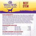 Wellness Complete Health Stew Adult Canned Wet Dog Food, Grain Free, Natural, Beef Recipe, 12.5 oz, Pack of 12 Cans