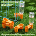 LemonRoad 24 Pcs Bird Drinker Feeder Cups Plastic Water Bottle Cup for Cage Ideal for Pigeon Bottle Chicken Quail Poultry Waterer Accessories (Yellow)
