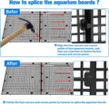 10pcs Plastic Egg Crate Grip Bottom Fish Tank Isolation Board Egg Crate Tray Panel Fish Tank Divider 60pcs Aquarium Boar