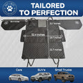 Ruff Liners Dog Hammock for Car, Black – As Seen on Shark Tank – Back Seat Protector for Cars, Mid-Size SUVs, & Mid-Size Trucks – Waterproof, Touch Fasteners, & Belt Slots – Heavy Duty Dog Seat Cover