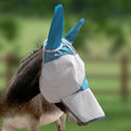 Harrison Howard Mule Donkey Fly Mask Full Face Protection with Nose Cover Sky Blue L