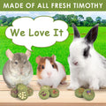 ERKOON Treats Rabbit Toys, 100% Edible Premium Timothy Hay Chew A Blocks for Rabbits, Chinchilla Treats, Chew Toys for T