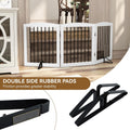 PUPETPO Support Feet for Pet Gate (Updated Version), Pet Gate Metal Support Feet Set of 2 for Extra Wide Foldable Dog Ga