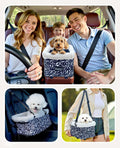 BurgeonNest Center Console Dog Car Seat for Small Dogs up to 9 lbs (Graffiti)