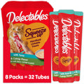 Delectables Squeeze Up Creamy Squeezable Puree, Lickable Wet Cat Treats, Grain Free, No Added Fillers, No by-Products, No Added Preservatives, 0.5 Ounces Tube Tuna with Catnip, 32 Tubes Total