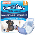 Hartz Comfitables Disposable Male Dog Wraps with Stretchy Waistband, Small 40 Count