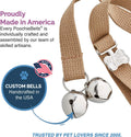 Premium Webbing PoochieBells Potty Training Dog Doorbells, Simple and Effective Puppy Housetraining Bell Tool with Easy,