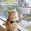 Pet Memorial Gifts for Dogs Cat: Loss of Dog Sympathy Gift- Rainbow Bridge Heart Shape Crystal Suncatcher, Pet Remembrance Ornament in Memory of Puppy, Thoughtful Passing Away Sympathy Keepsake
