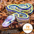 ReptiChip Reptile Substrate Coconut Chip Bedding 72 Quart Compressed Organic Coco Husk Block for Snake Habitat, Ball Pyt