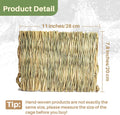 Sukh Bunny Mat, Grass Mats for Rabbits - 2 Pack Natural Woven Hay Cage Bed
