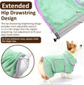 Soft Dog Bathrobe Fast Drying Dog Coat, Super Absorbent Dog Towels for After Bath, Microfiber Pet Robe Adjustable Collar