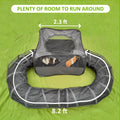 Guinea Pigs Playpen with Surround Tunnel to Run & Exercise Indoor/Outdoor