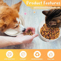 Mifoci 100 Pcs Disposable Dog Bowls 1.5 Cups Pets Disposable Feeding Bowls for Dogs and Cats Pets Paper Travel Cups for 
