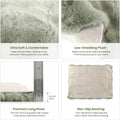 2 Pack Rabbit Mat, Soft Plush Bunny Bedding with Non-Slip Bottom, Washable Fluffy Guinea Pig Cage Liner, Small Pet Sleep