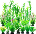 CousDUoBe 12pcs Fish Tank Accessories Aquarium Decorations Green Plants, Green Fish Tanks Decoration Plants, Fish Tank D