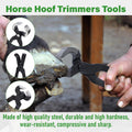lukar 8PCS Farrier Tools Kit Horse Hoof Trimmers Set
