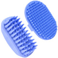 Dog Grooming Bath Brush, Pet Rubber Brush for Shower Scrubbing & Soothing Massage, Ideal for Long & Short Haired Dogs and Cats, Essential Puppy Accessories, 2 Pack [We Love Doodles]