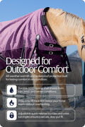 Equinavia Norse 200g Medium Weight Horse Blanket, Durable Waterproof Design