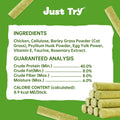 Just Try 500g Cat Grass Sticks,Cat Grass Treats for Teeth Cleaning Hairball