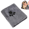 Opvixi Dog Towels for Drying Dogs Large, Absorbent Microfiber Dogs Bath Towel, 40 x 24 Inch Soft Pet Grooming Towel, Dog Shower & Bath Supplies(Grey)