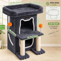 Small Cat Tree Tower Scratching Post for Indoor Cats Large Adult